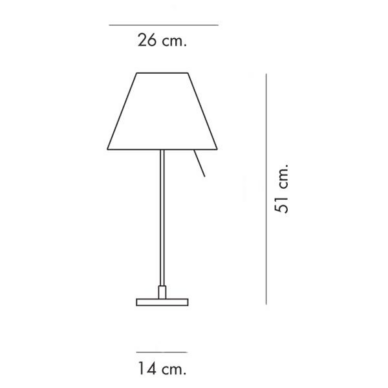 Costanzina bordlampe højde 51 cm