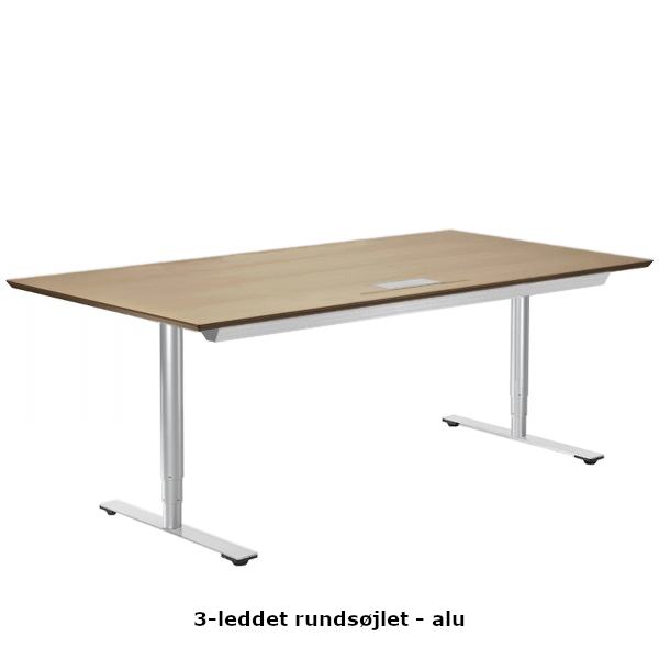 Velkommen dyr læsning Delta hæve-sænkebord 120 cm – Eg finér - KontormøblerGo.dk